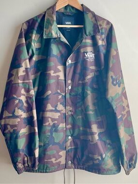 Vans Camo Coach Jacket - Green/Brown/Black